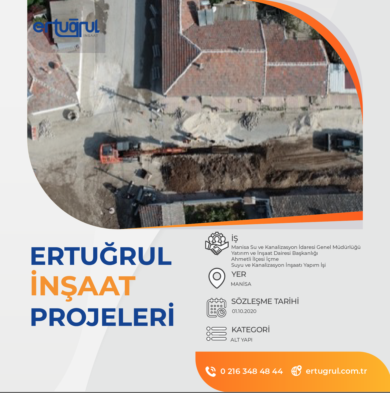 Ahmetli İlçesi İçme Suyu ve Kanalizasyon İnşaatı Yapım 