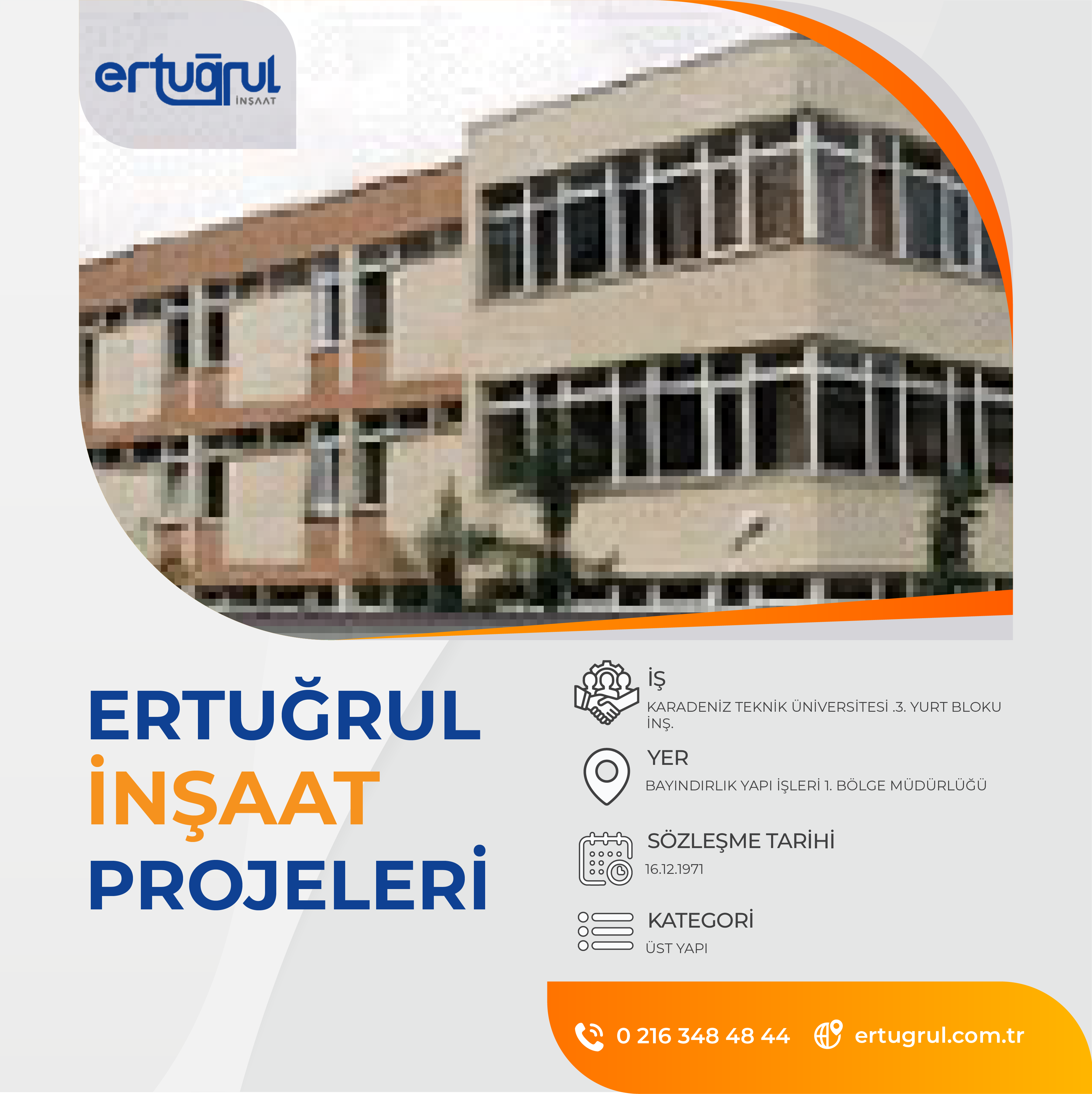 KARADENİZ TEKNİK ÜNİVERSİTESİ .3. YURT BLOKU İNŞ.